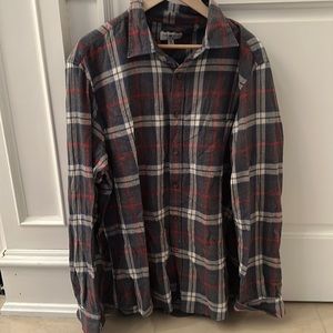 Men’s XXL cotton button down long sleeve shirt